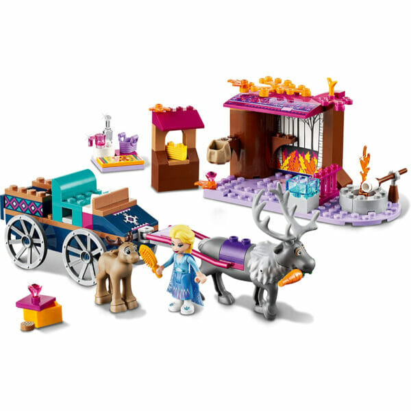 lego disney frozen ii elsa’s wagon carriage adventure 41166 building kit (3)