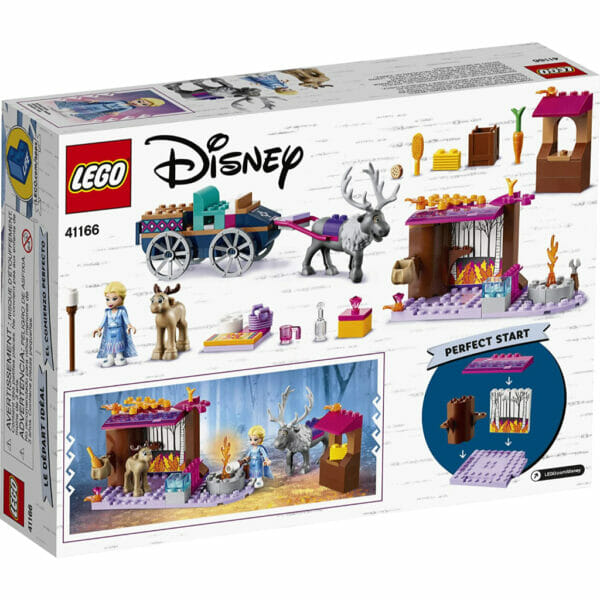 lego disney frozen ii elsa’s wagon carriage adventure 41166 building kit (7)