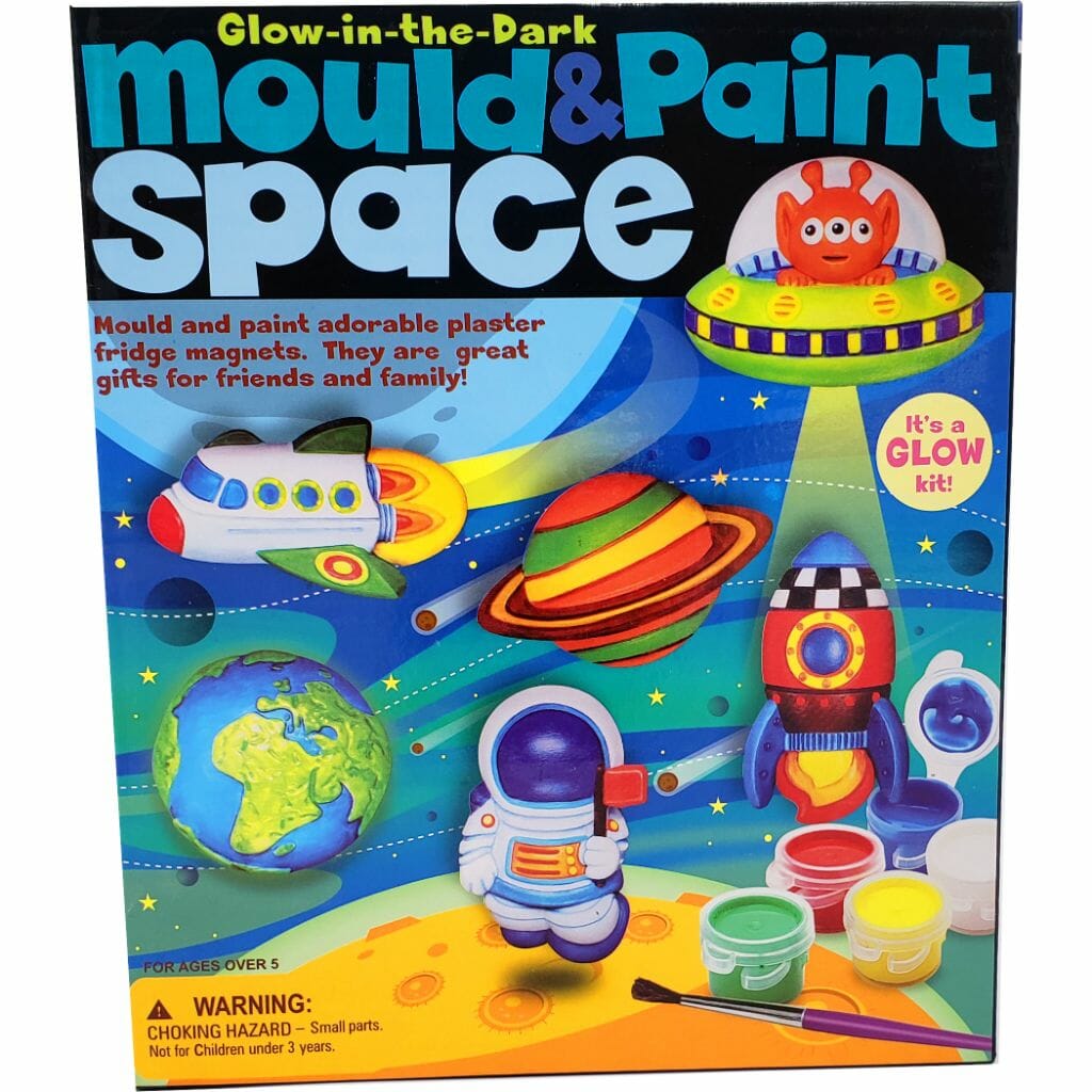 mould and paint glow in the dark robots fridge magnet (1)