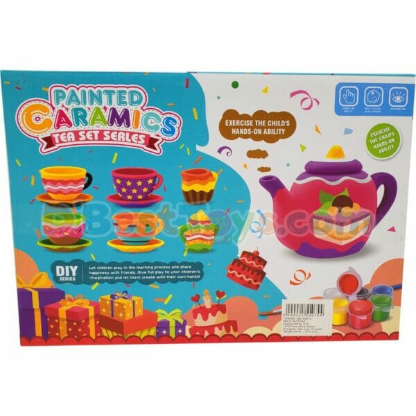 painted ceramic tea set (1)