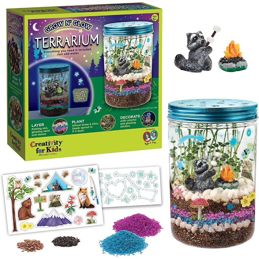 creativity for kids grow n’ glow terrarium – child craft activity for boys and girls (9)