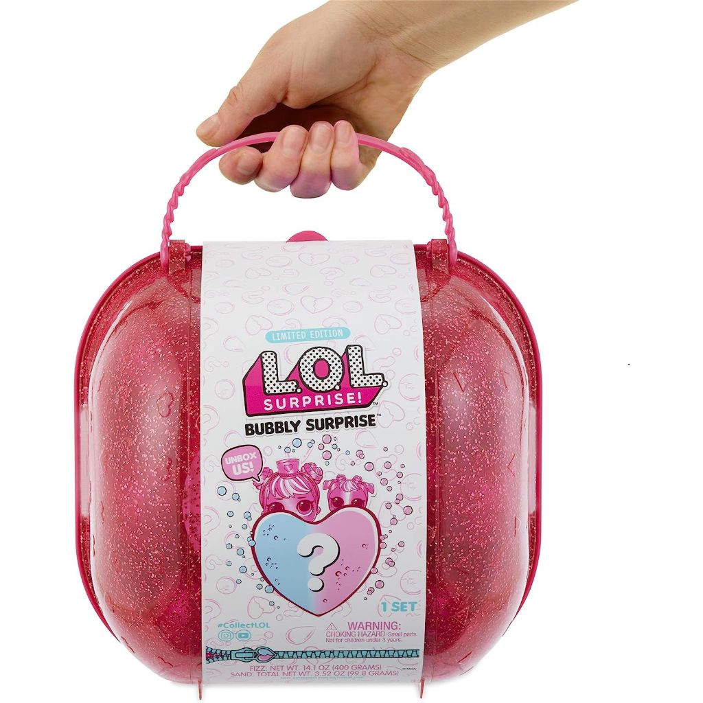 lol surprise bubbly surprise (pink) with exclusive doll and pet, great gift for kids age (6)