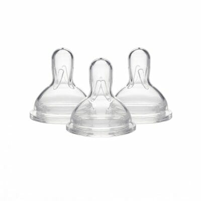 Medela Medium Flow Nipples with Wide Base, 3 Pack