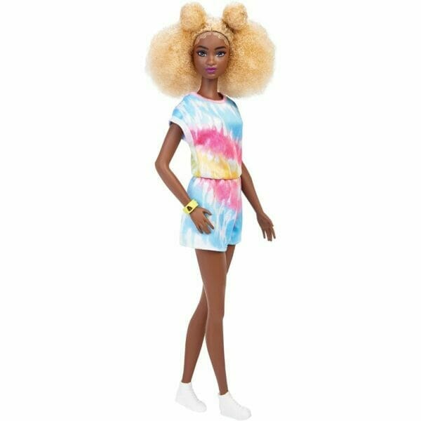 barbie fashionistas doll, tall, blonde afro with side puffs (5)