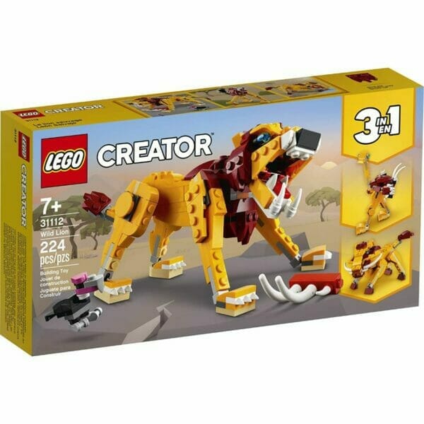 lego wild lion 31112 building set (2)