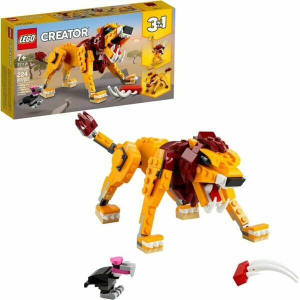 lego wild lion 31112 building set (3)