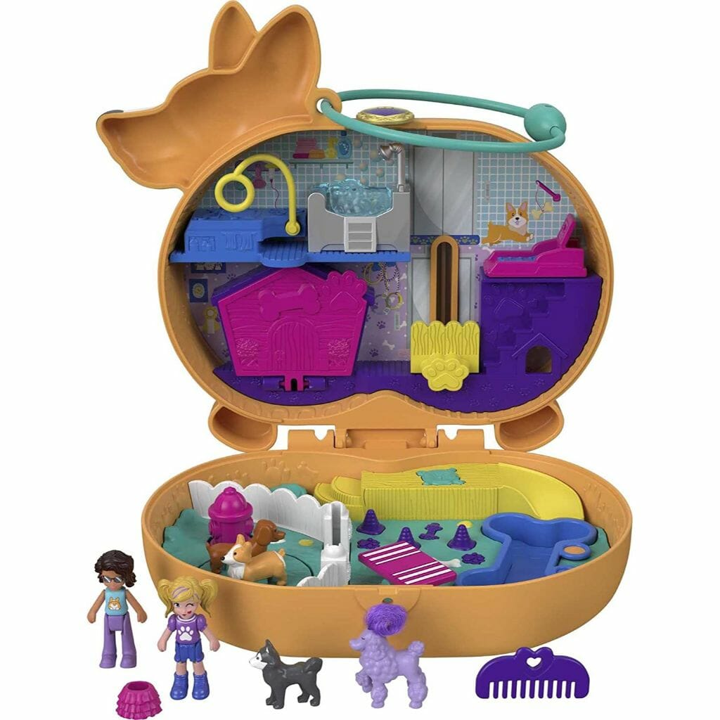 polly pocket corgi cuddles compact