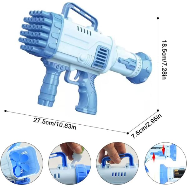32 hole rocket luncher bubble gun1