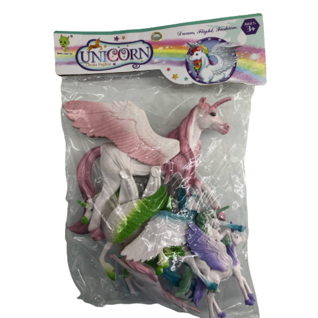 7pc unicorn figurine