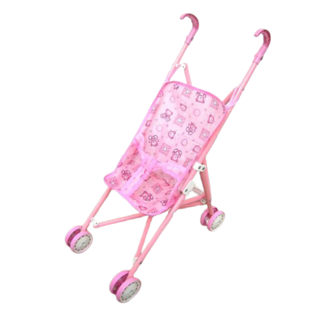 baby barrow doll stroller pink