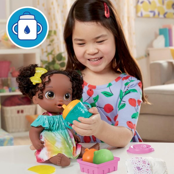 baby alive fruity sips doll, lime, toys for 3 year old girls2