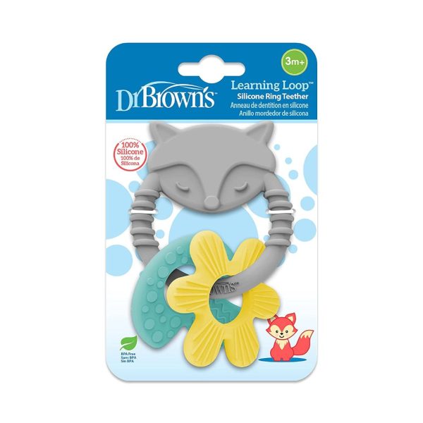 dr. brown’s learning loop silicone ring teether1