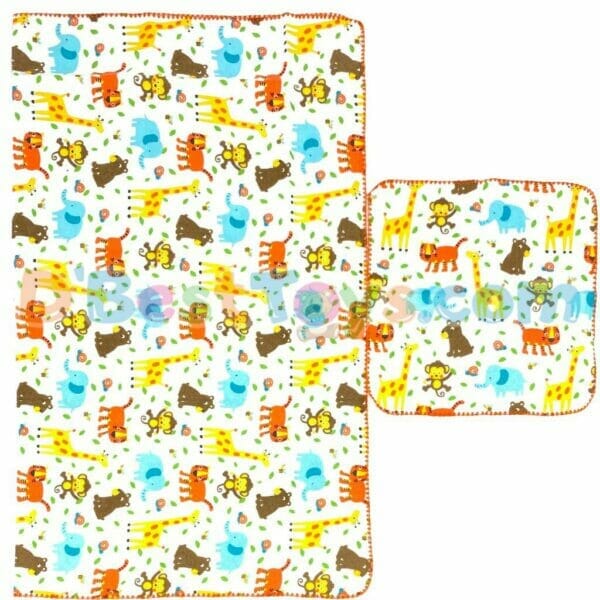 baby blanket with rag (styles vary)4