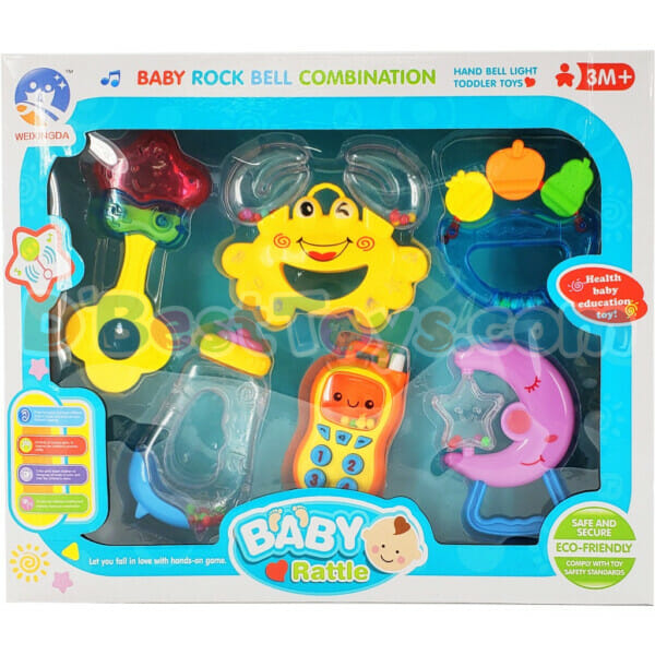 baby rattle rock bell combination1