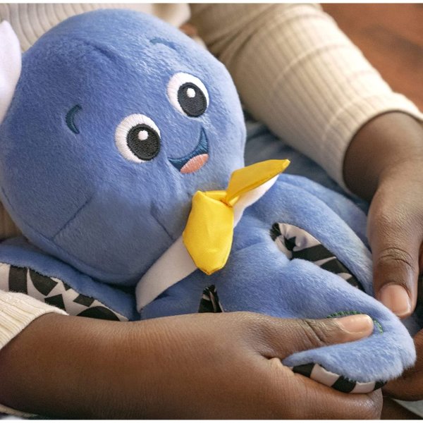 baby einstein octoplush musical octopus stuffed animal plush toy, age 3 month+, blue, 11 4
