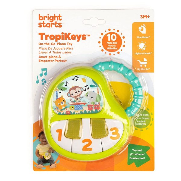 bright starts tropikeys on the go light up baby piano musical toy with easy grasp handle9