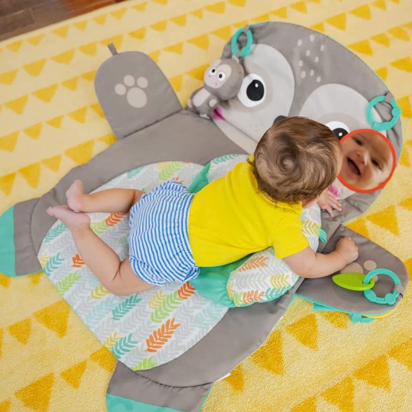 bright starts tummy time prop & play baby activity mat5