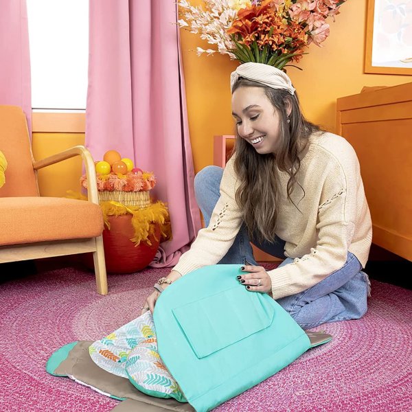 bright starts tummy time prop & play baby activity mat8
