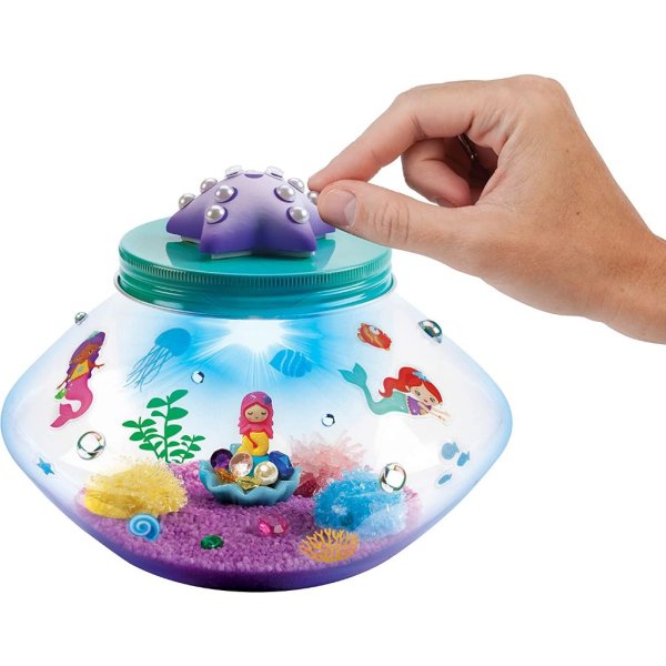 creativity for kids crystal mermaid terrarium kit stem projects for kids ages 6 8+, arts and crafts for girls and boys6