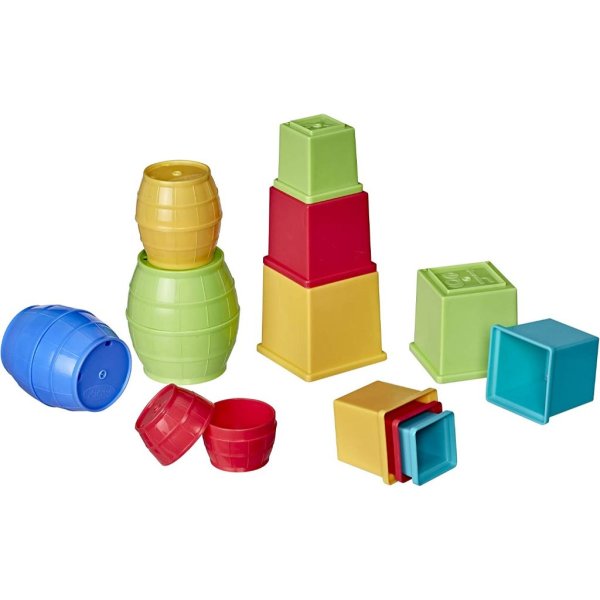 playskool stack and nest barrels and blocks bundle toy