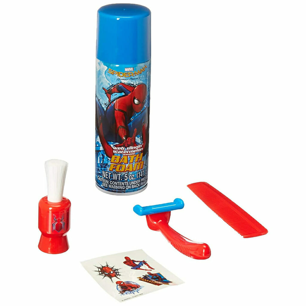 spider man homecoming bath time shave set for kids