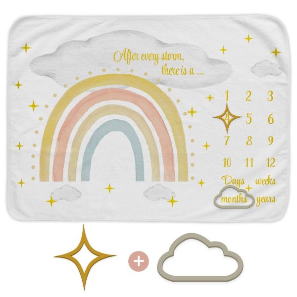 milestone blanket baby boy or girl