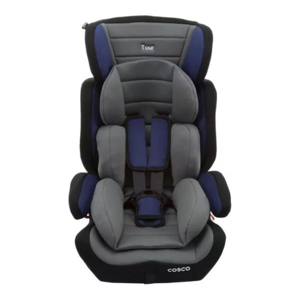 cosco tour booster seat blue & grey