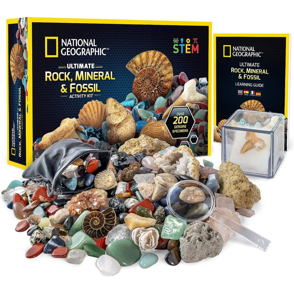 national geographic rocks & fossils kit – 200+ piece set (1) (1)