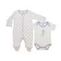 BABY GIRLS FULL AND HALF ROMPER SET( SET OF 2 PCS FULL +HALF ROMPER )