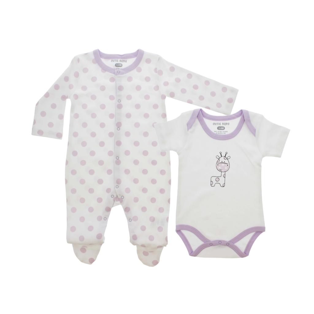 baby girls full and half romper set( set of 2 pcs full +half romper )