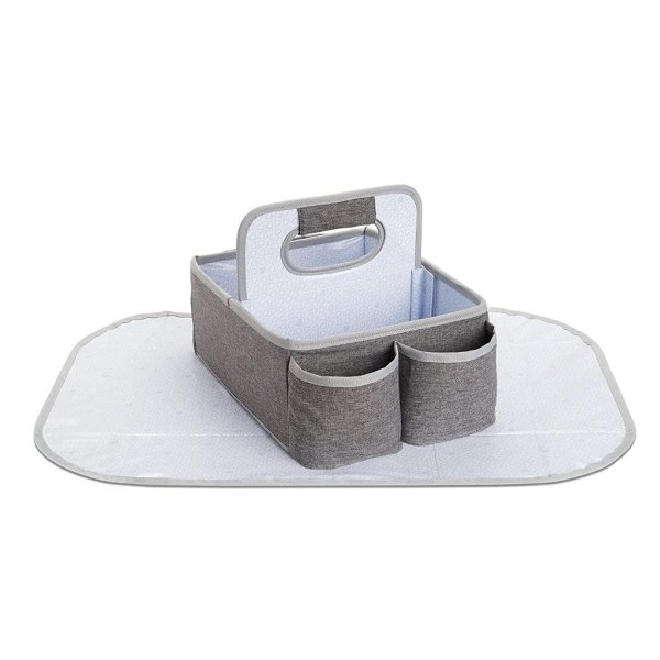 munchkin® portable diaper caddy organizer, grey 3