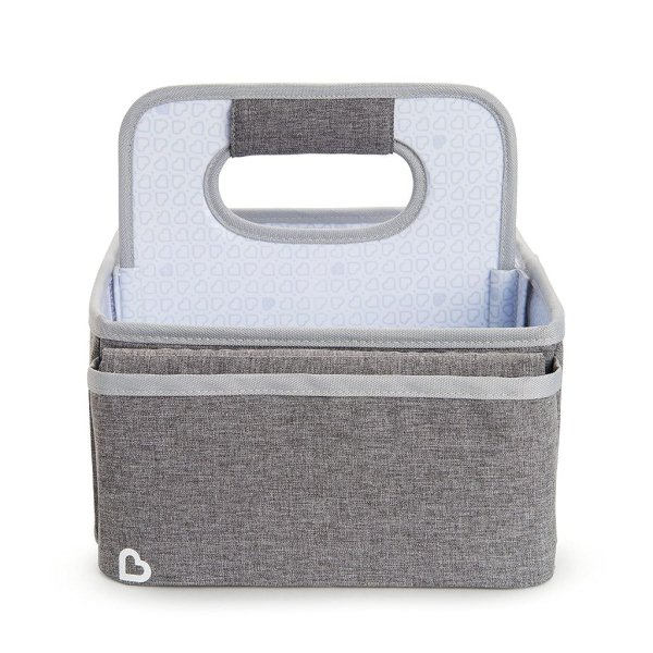 munchkin® portable diaper caddy organizer, grey 4