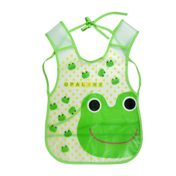 baby feeding bibs opaline frog (1)