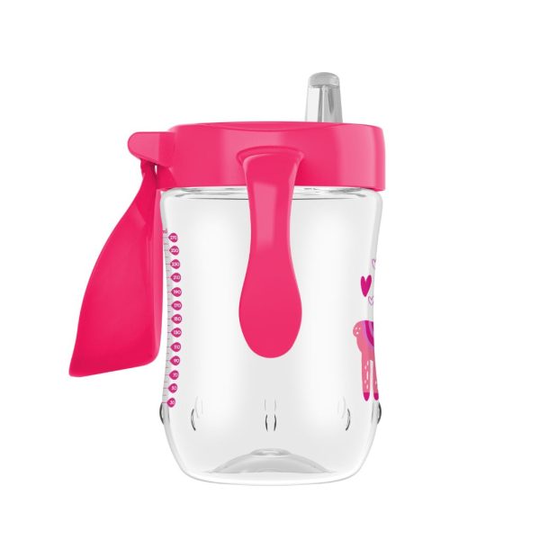dr. brown’s 6oz soft spout toddler cup pink 9oz 2