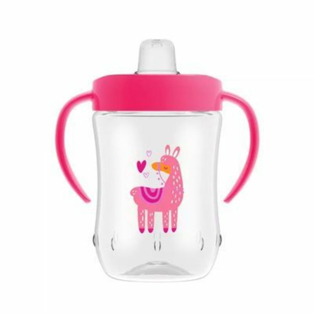 dr. brown’s 6oz soft spout toddler cup pink 9oz