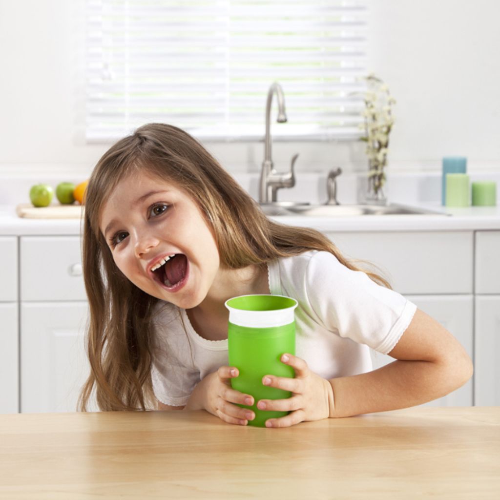 munchkin 10oz miracle® 360° sippy cup – green 6