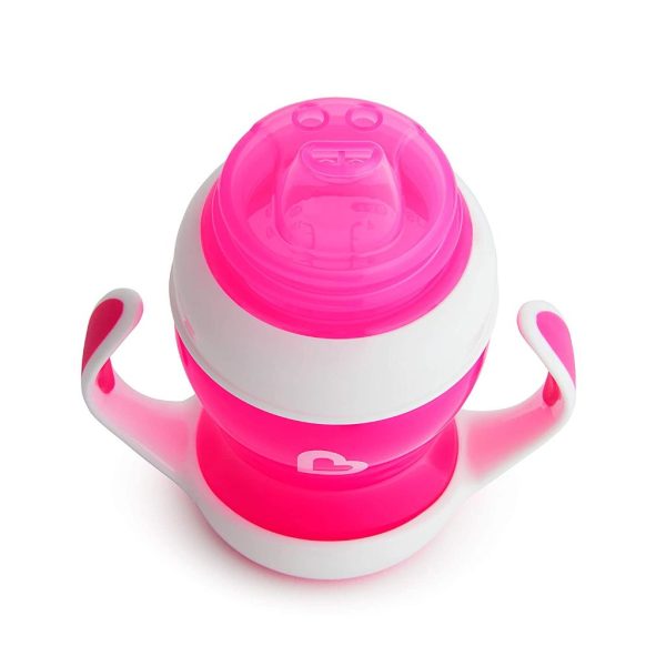 munchkin 4oz gentle transition cup – pink 2