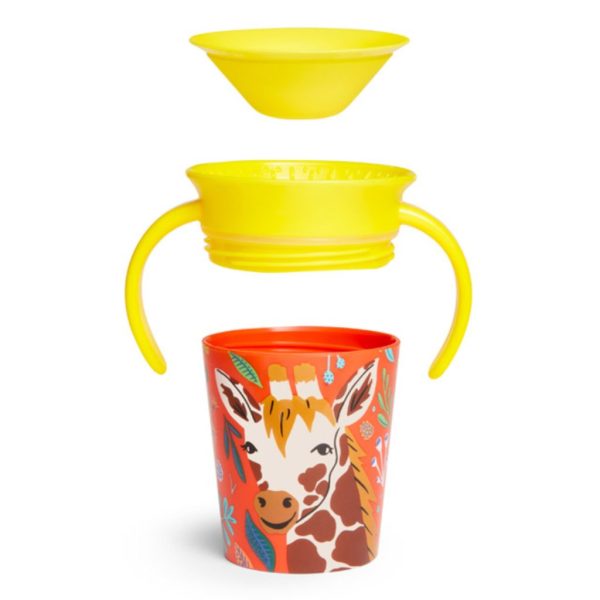 munchkin 6oz miracle® 360° wildlove trainer cup – giraffe2