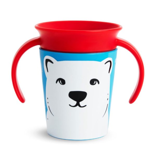 munchkin 6oz miracle® 360° wildlove trainer cup – polar bear