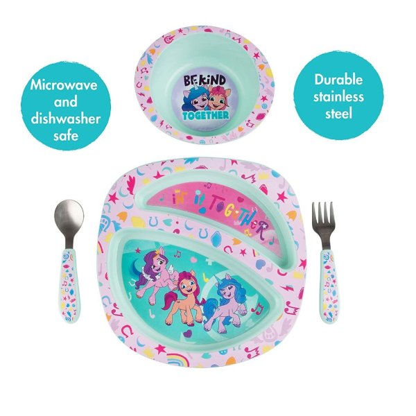 the first years my little pony mealtime toddler feeding set5