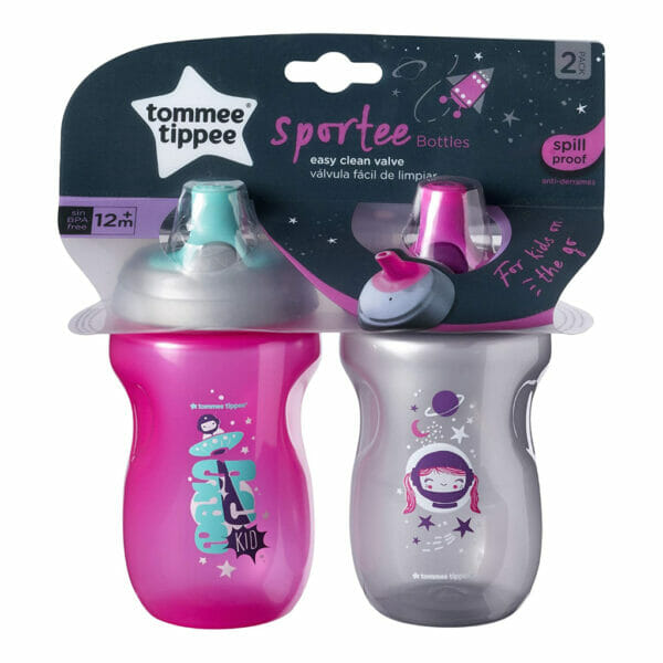 tommee tippee toddler and sportee sippy cup, 12+ months – 2pk (colors & designs vary)11