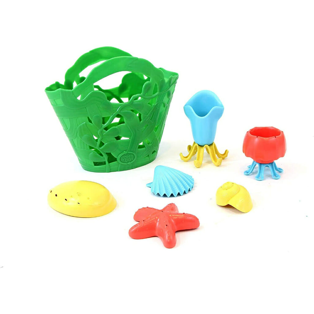 green toys tide pool bath set 7 piece pretend play kids bath toy (1)