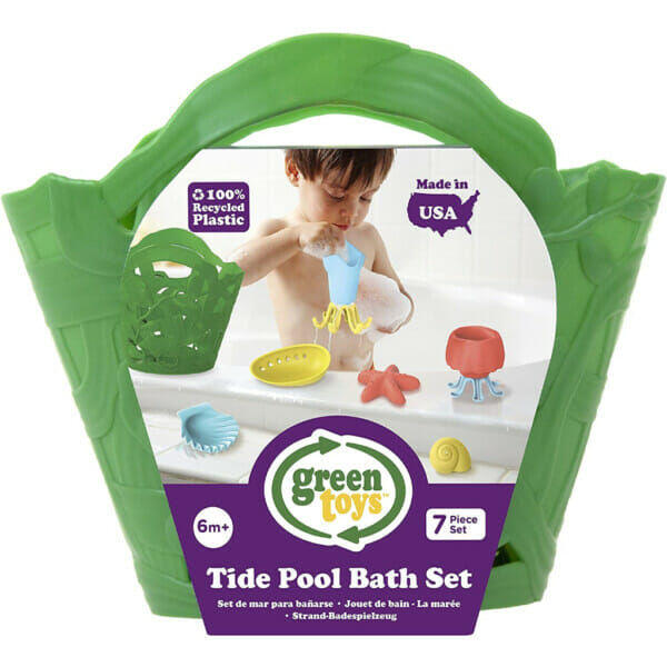green toys tide pool bath set 7 piece pretend play kids bath toy (5)