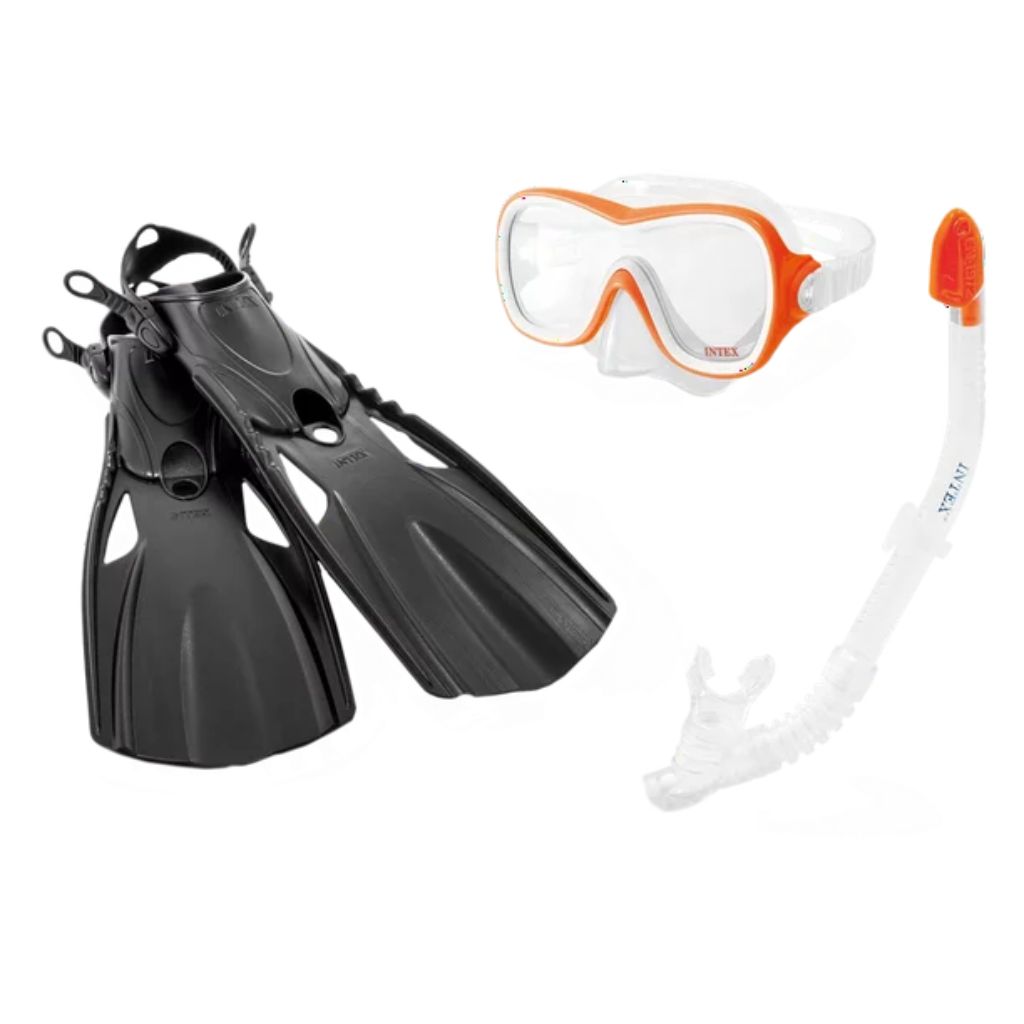 intex wave rider snorkel set