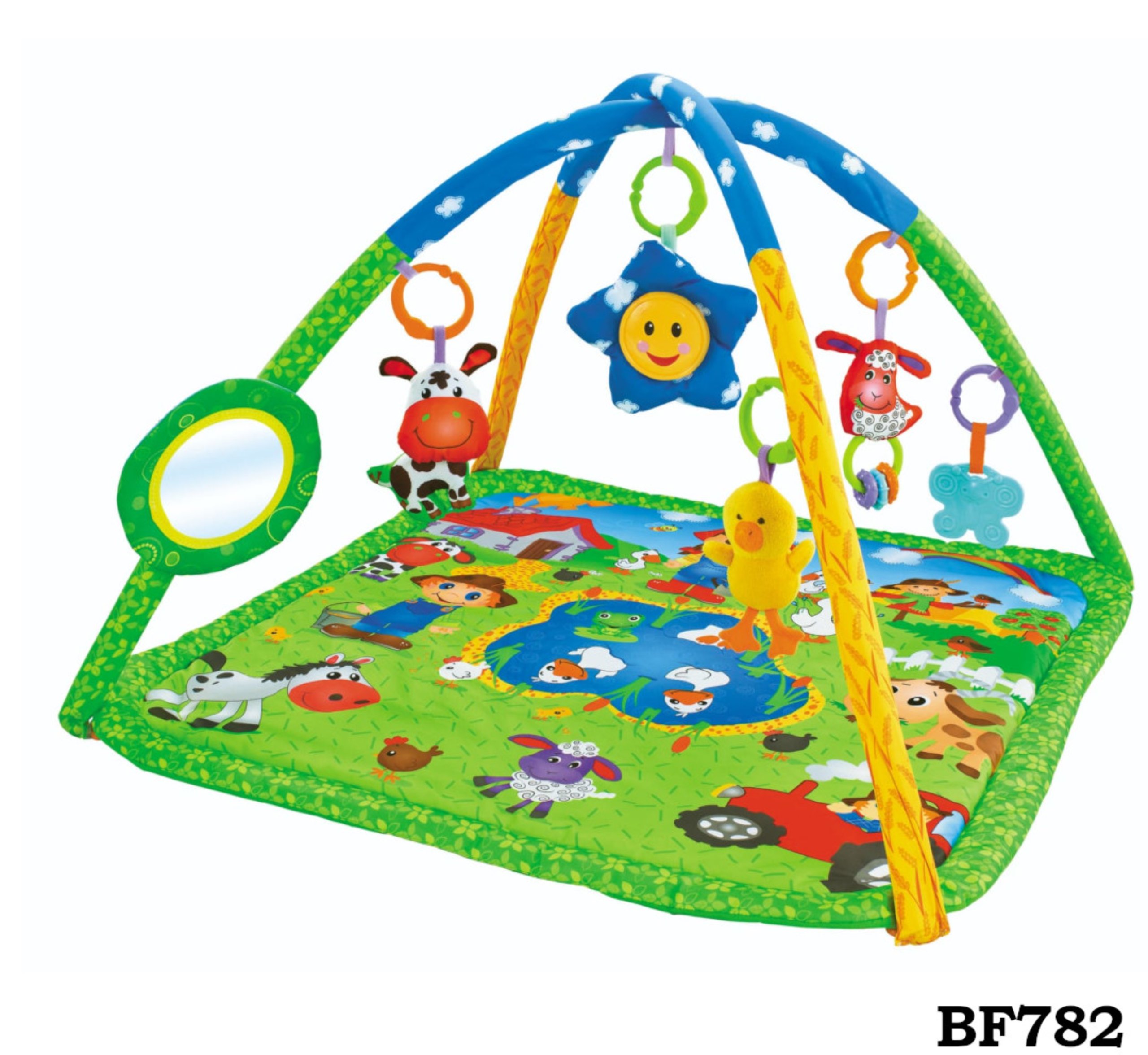 baby play gym green