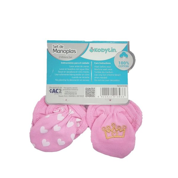 kobytin pink mittens 0 6 months2