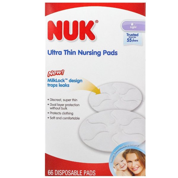 nuk ultra thin disposable nursing pads (66 pc) 2