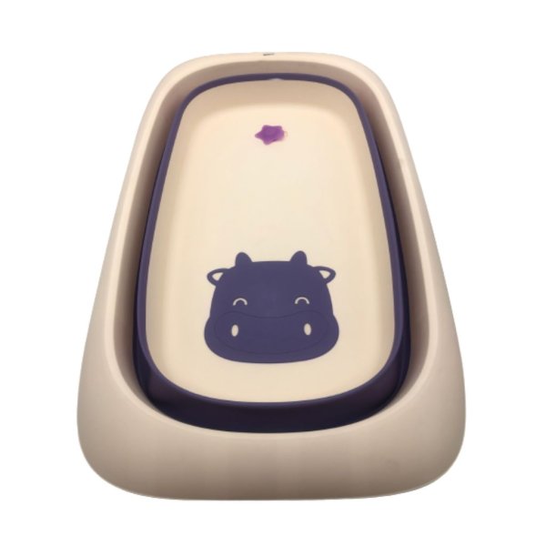 wonder baby folding elephant bath tub purple 2 removebg preview
