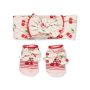 Baby Essentials Girl Cherry 2 Pack, Headband & Bootie, 0-6M