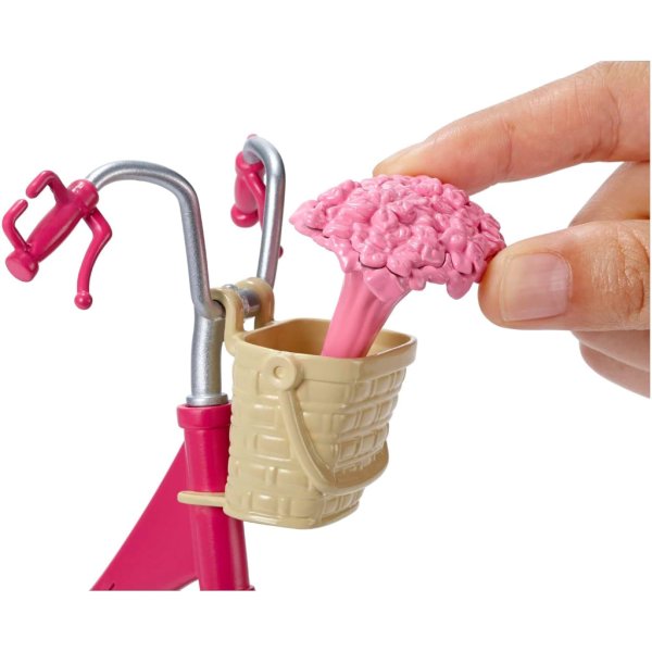 barbie bicycle with basket of flowers1